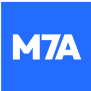 A blue square with the letters MMA7A.