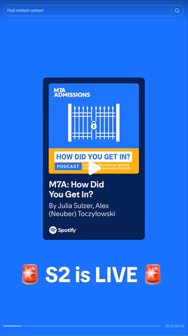 A podcast cover for MTA Admissions.
