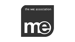 Black and white logo for The Me Association with stylized 'me' text