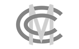 Overlapping gray letters forming a stylized monogram logo design