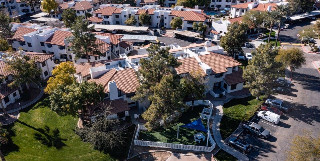 Building exterior aerial