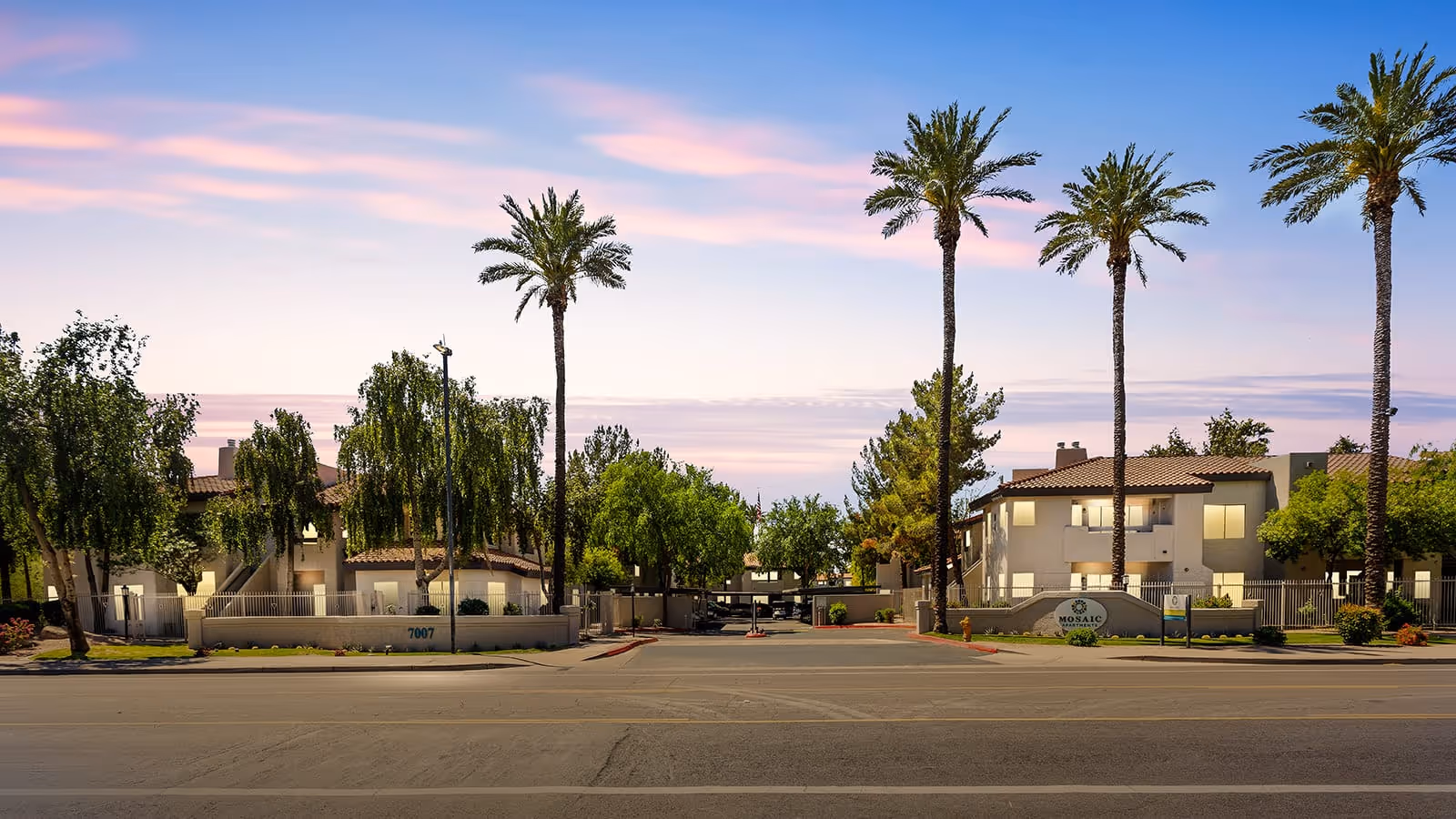 Exterior building dusk