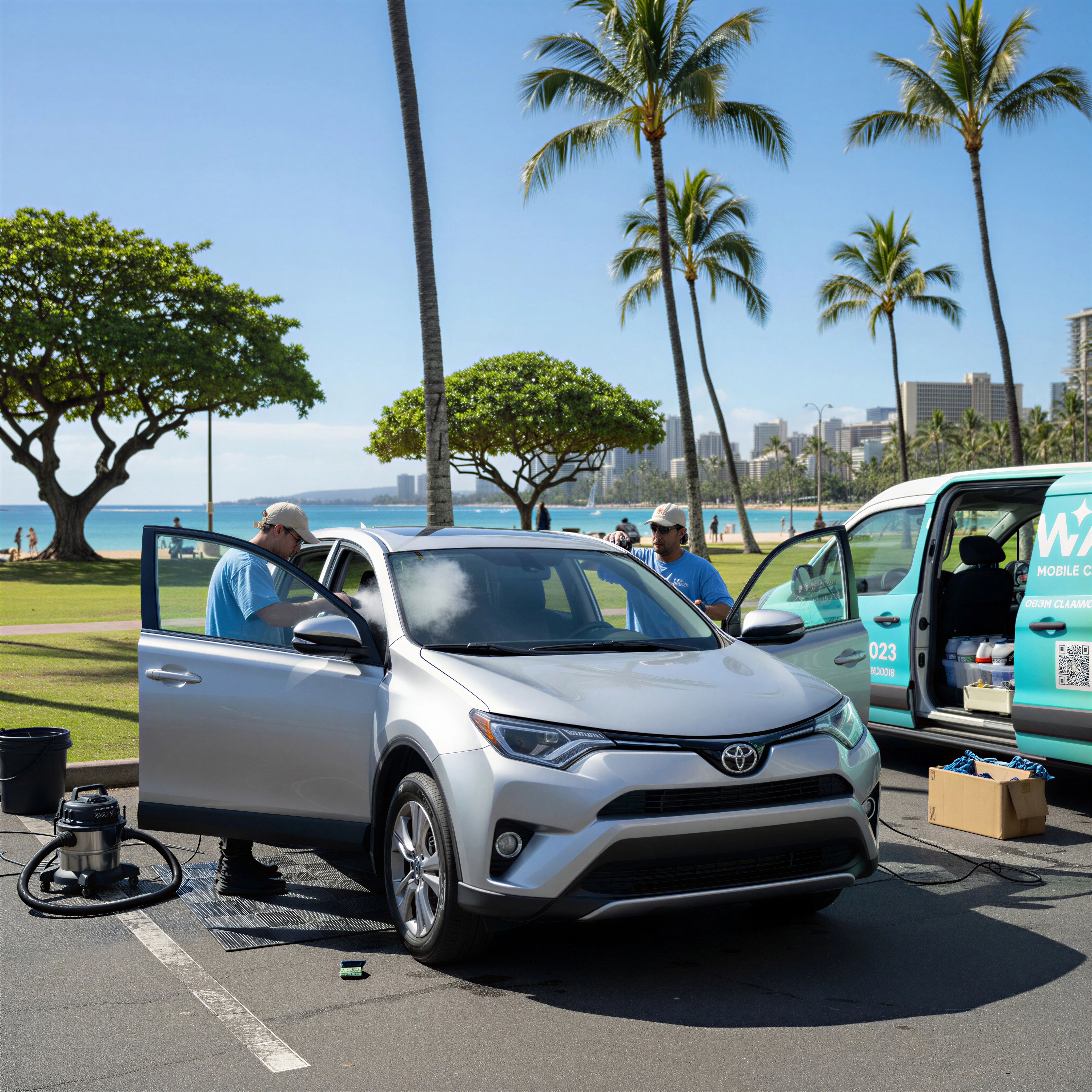 Car care by the coast on Oʻahu
