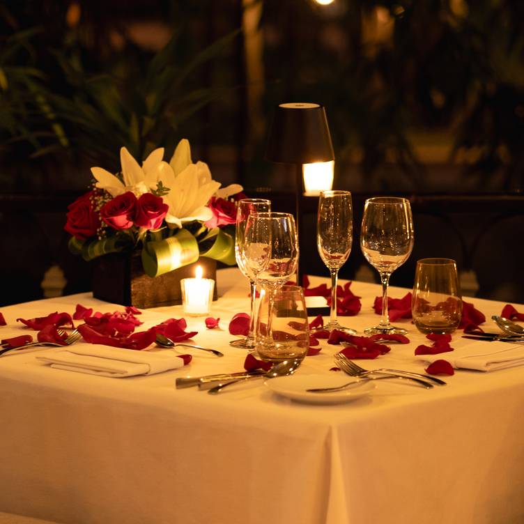 A table set for two