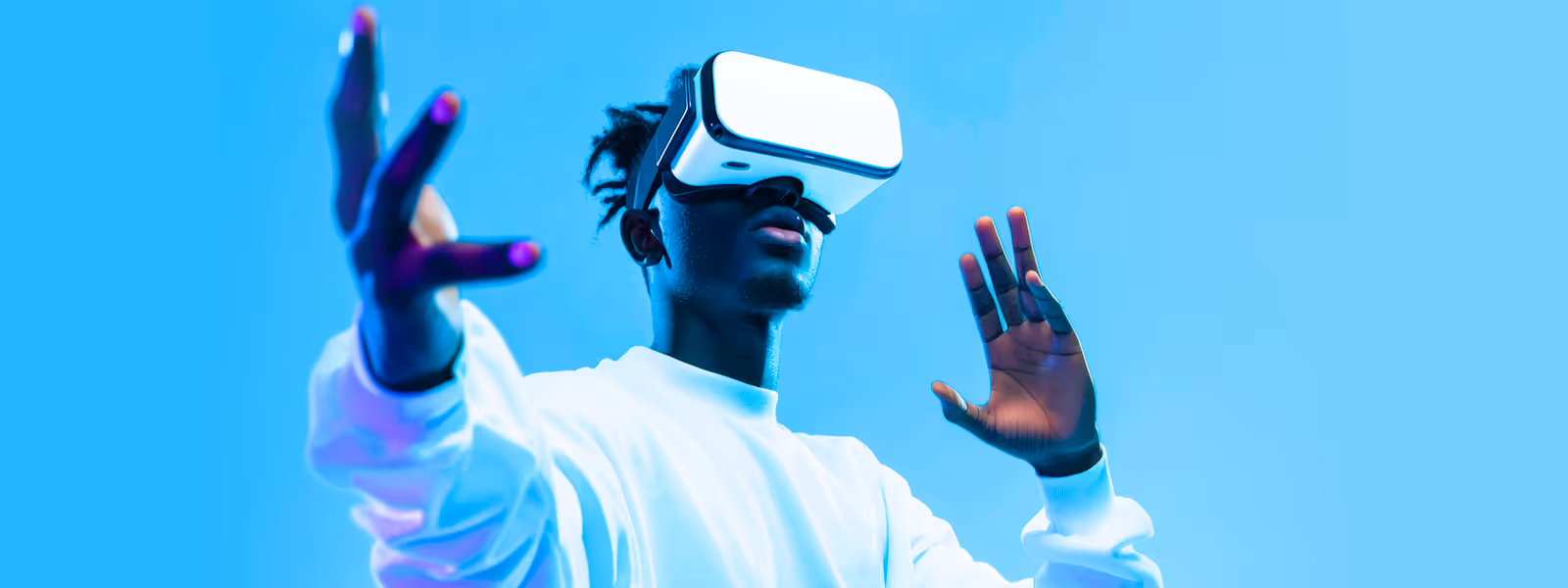 Person Using a VR Headset