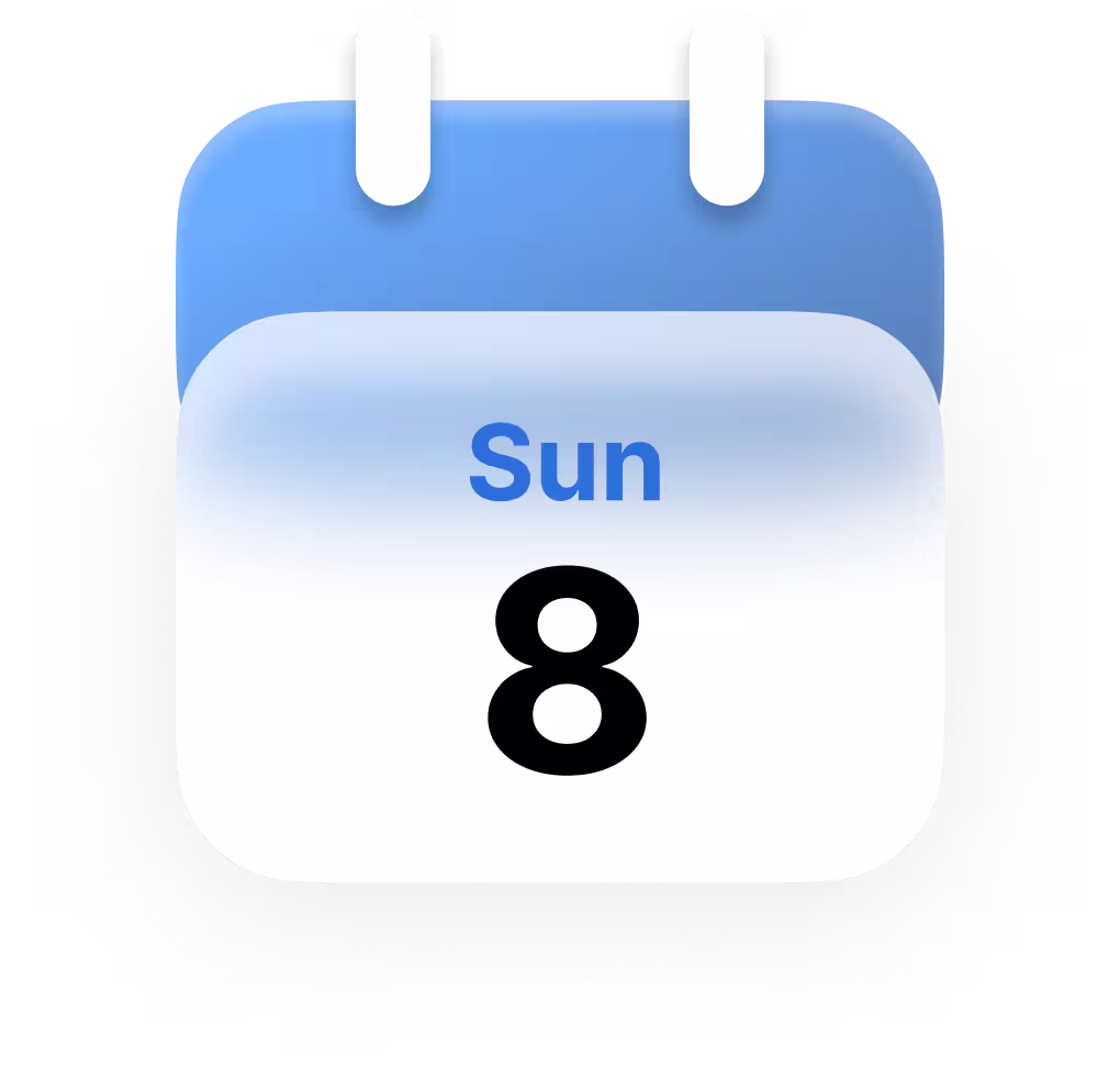 View appointments, reminders, or planning dates.
