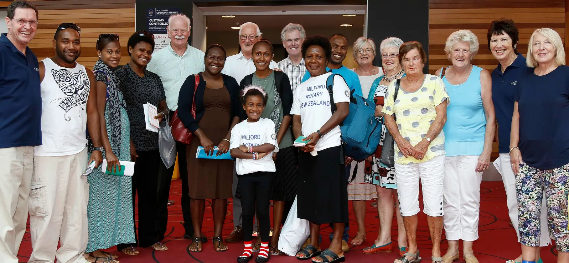 Group of people posing for a photo