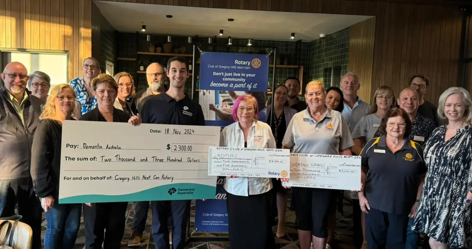 Anita at a fundraising event