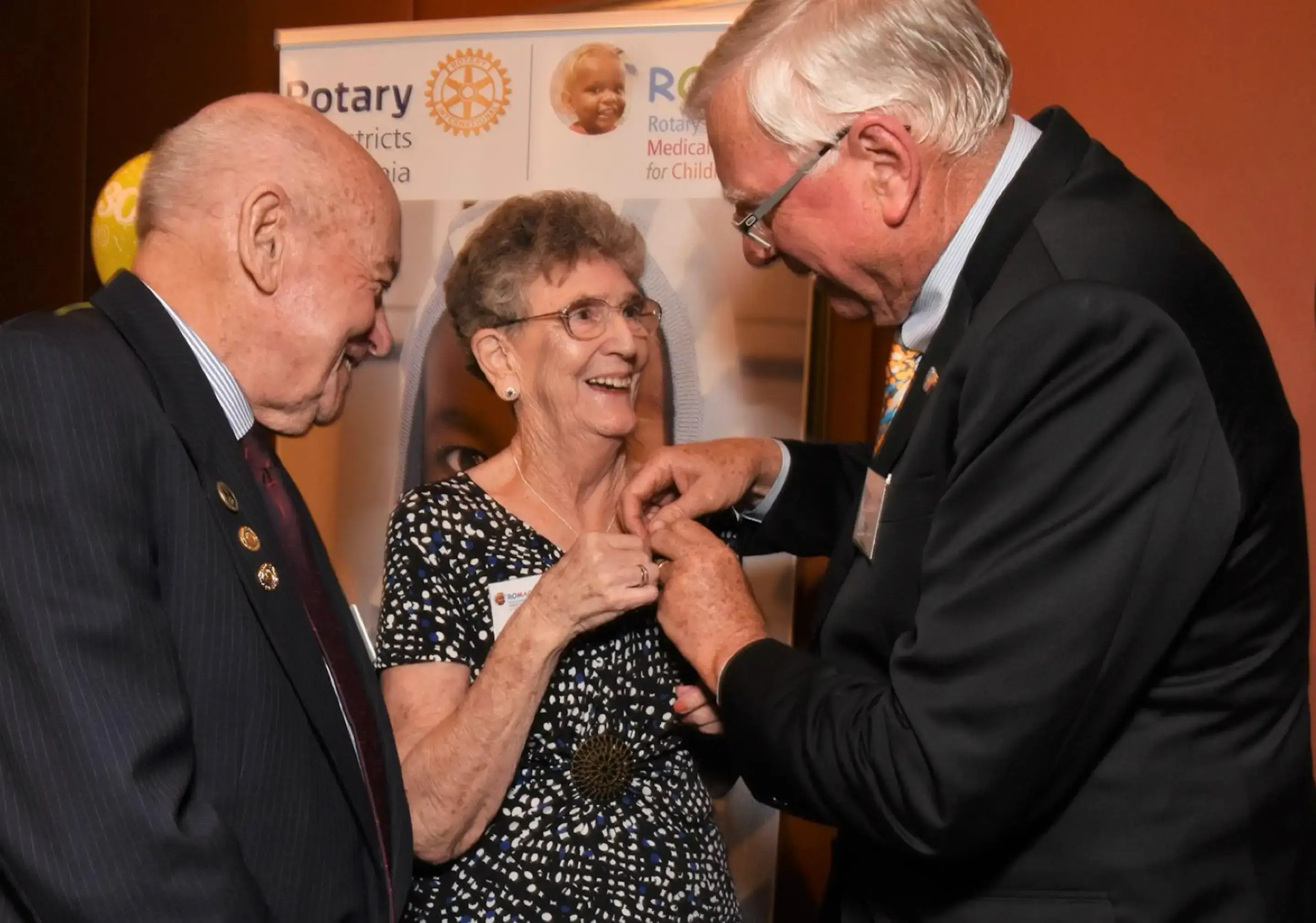 Awarding medal Bryan Mason and Wife