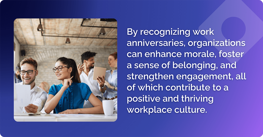 Recognizing Work Anniversaries