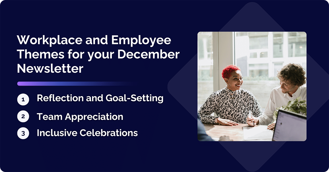 Workplace and Employee Themes for your December Newsletter