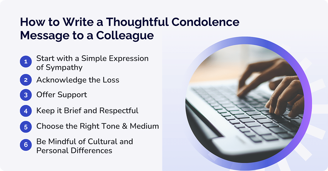 how to write a thoughtful condolence message to a colleague
