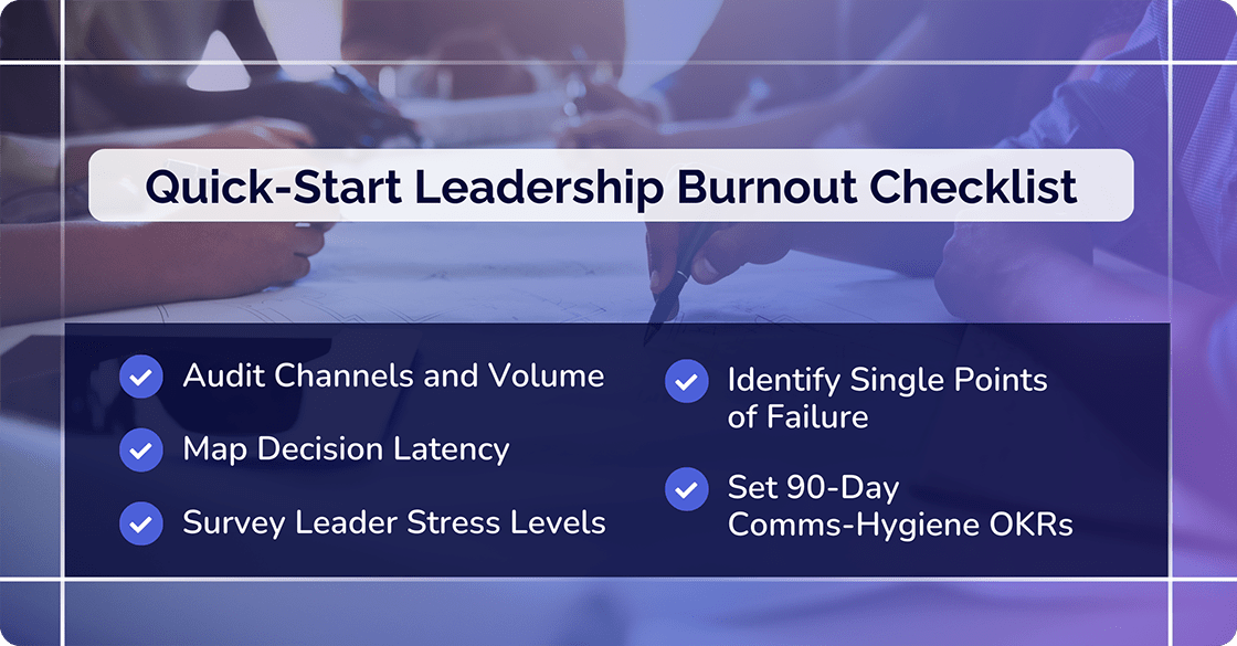 Leadership Burnout Checklist