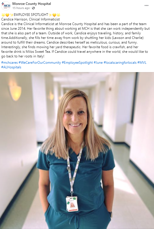 Monroe County Hospital Employee Spotlight