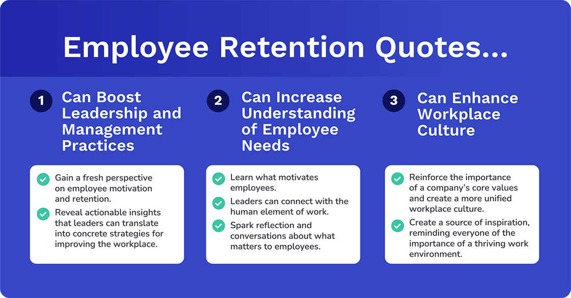 Employee Retention Quotes boost Leadership and Management practices