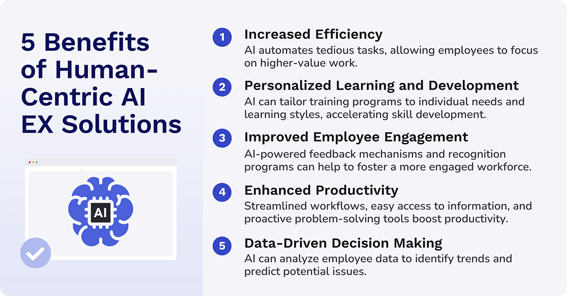 5 Benefits of Human-Centric AI Employee Experience Solutions