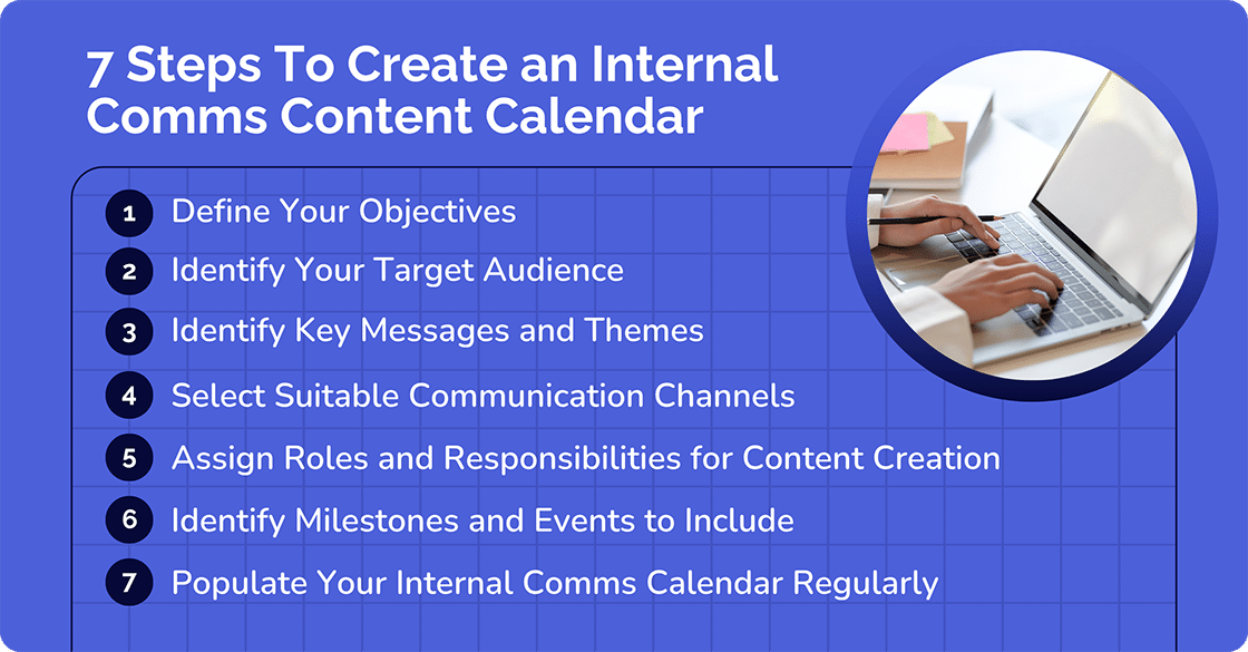  7 steps to create an ic comms calendar