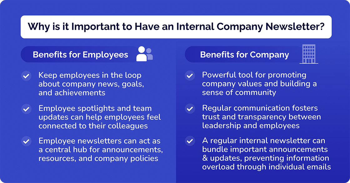 Why is it important to Have an internal company Newsletter