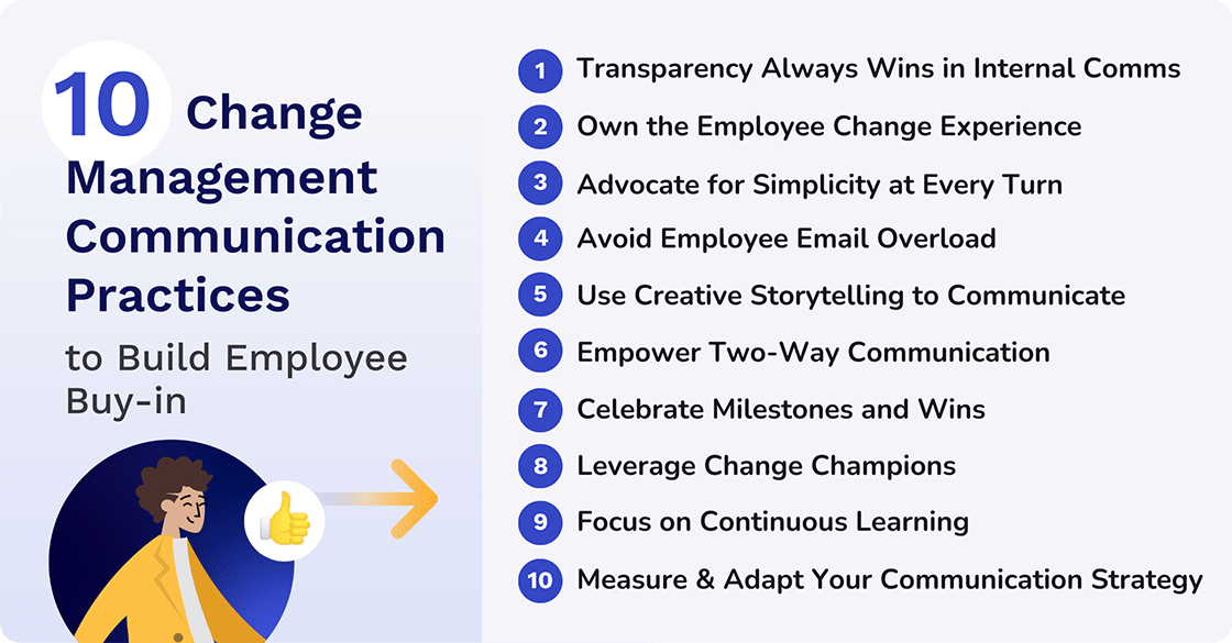 10 Change Management Communication Practices to Build Employee Buy-In