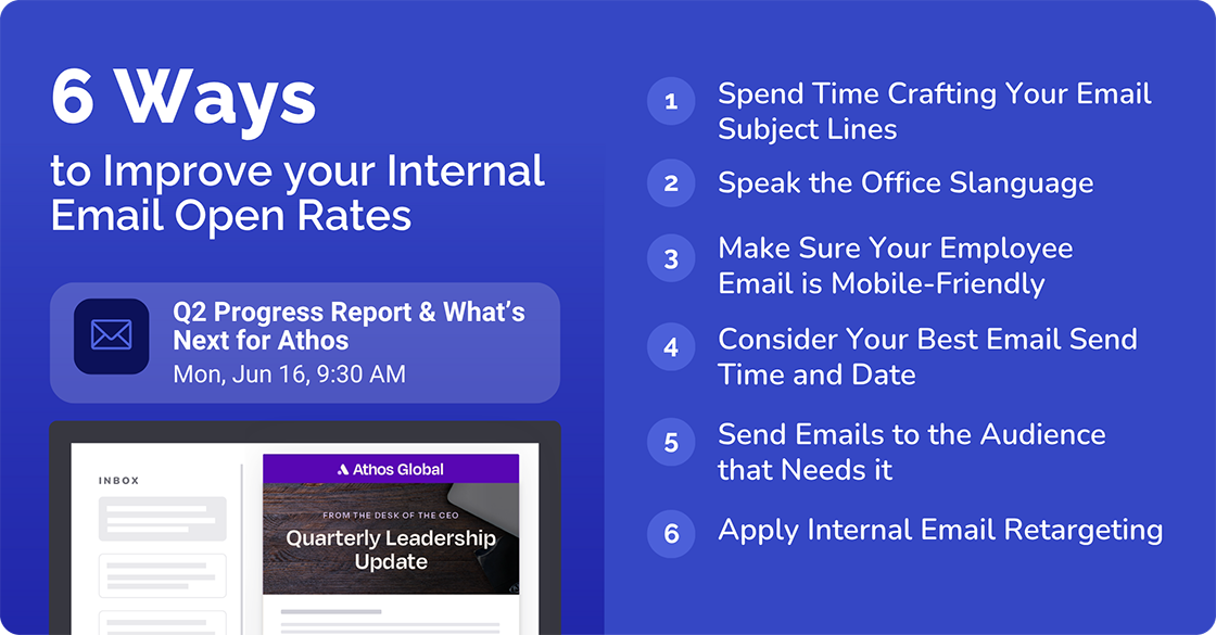 How to Improve Internal Email Open Rates and Click-Through Rates