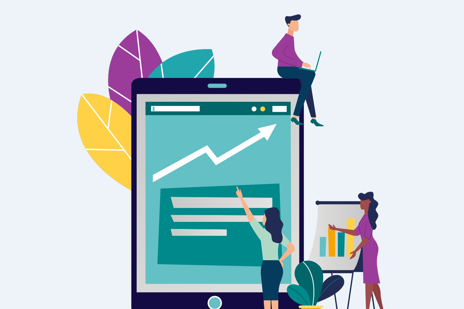 Measurement and data graphic 