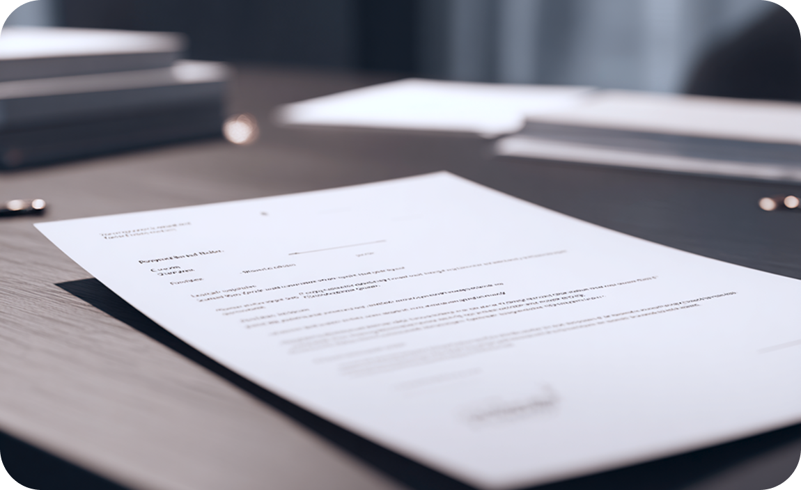 Printed medical document on a desk representing development of a personalized care plan