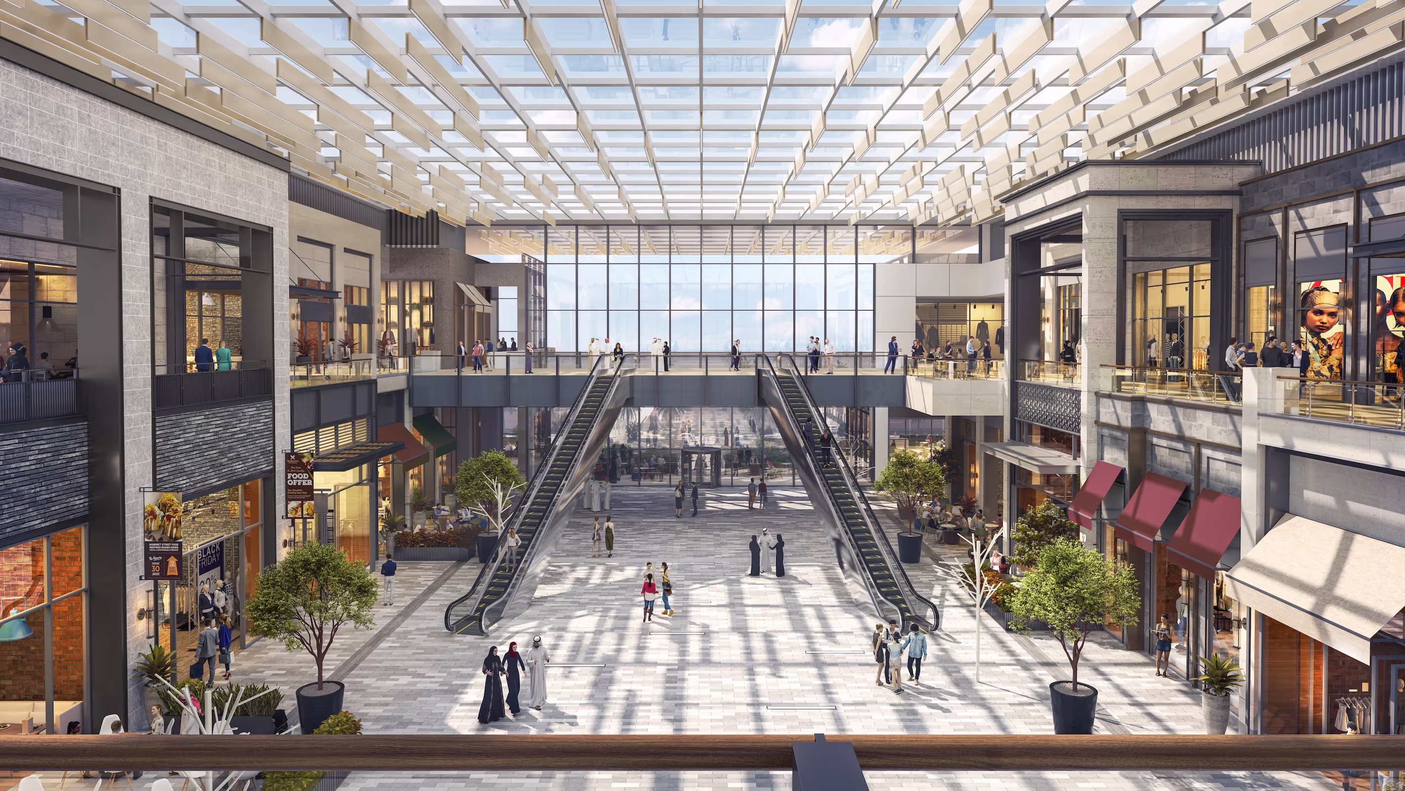 an image from inside Nad Al Sheba Mall, showcasing incredible details