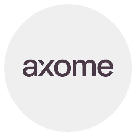 Axome company logo.