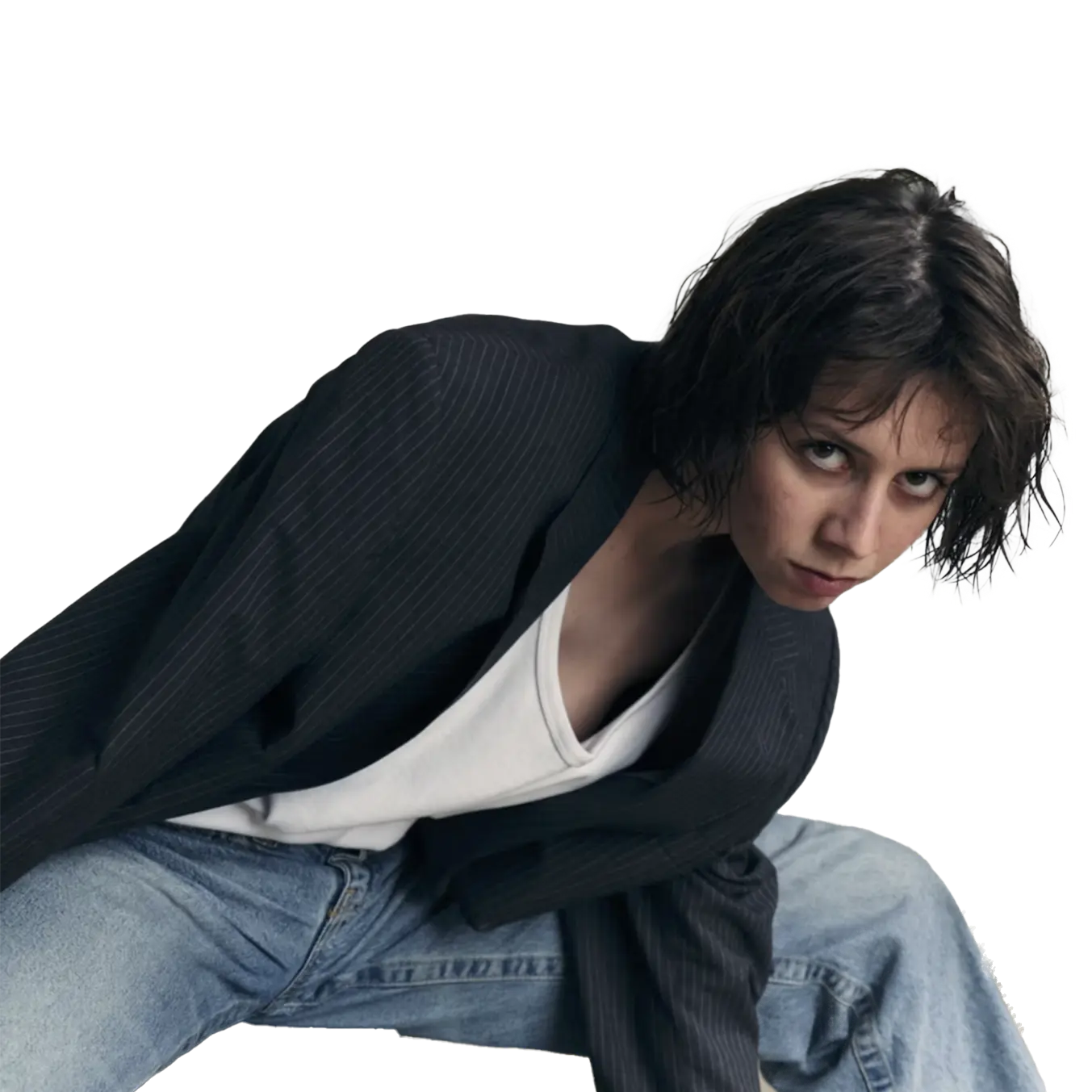 Portrait de Lili Bourguignon, comédienne dans la pièce “Le Poids du Soleil”.