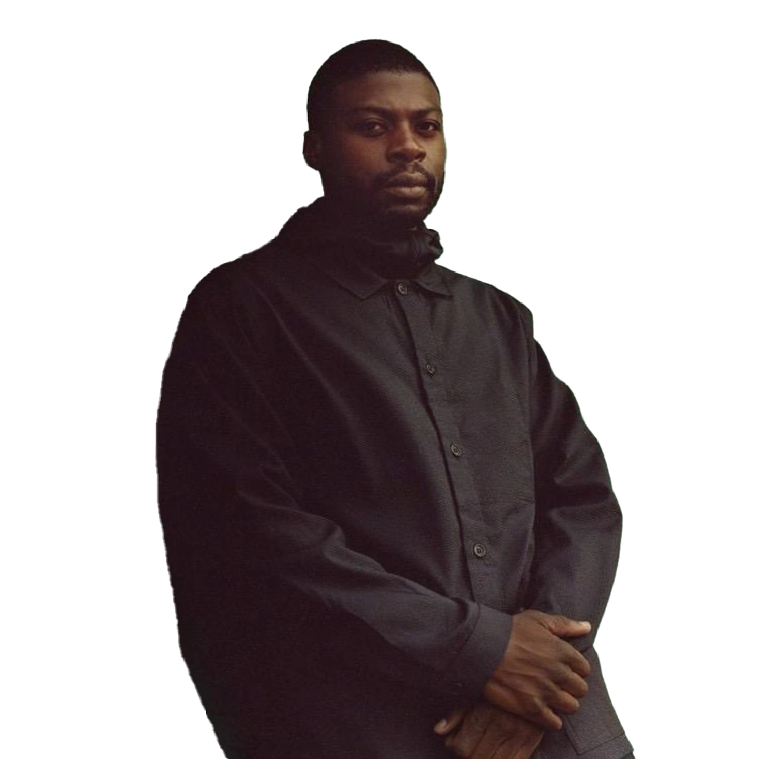 Portrait d’Esdras Registe, comédien dans la pièce “Le Poids du Soleil”.