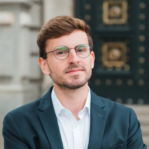 portrait confident young businessman