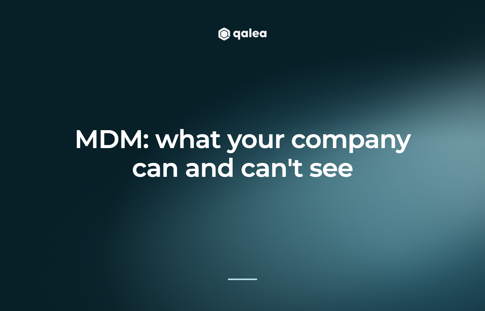 MDM: what your company can and can't see