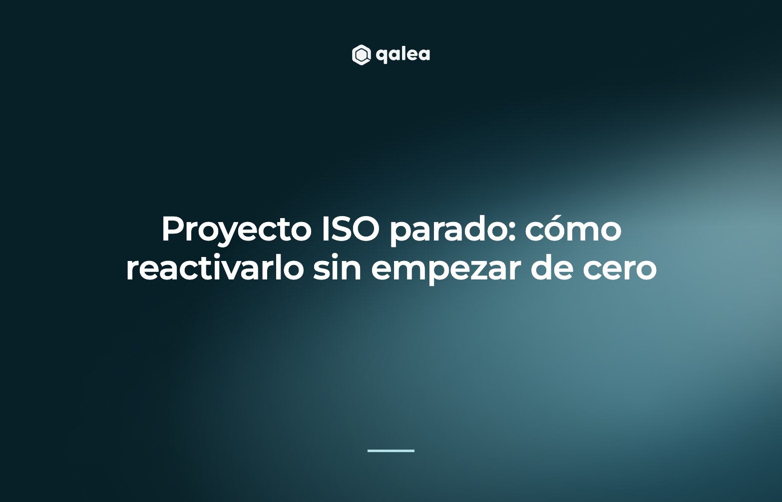 Proyecto ISO parado: cómo reactivarlo sin empezar de cero