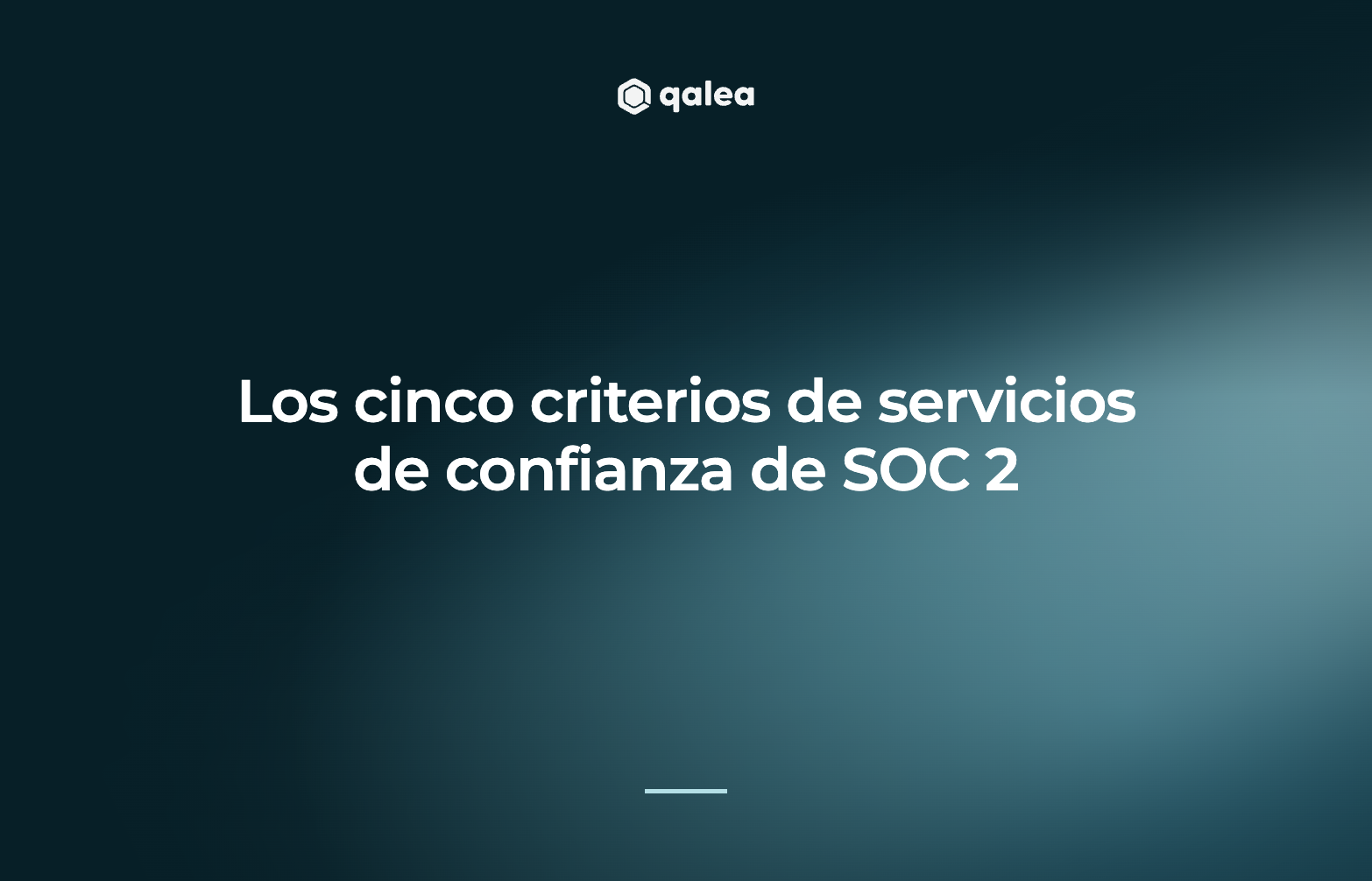 Los cinco criterios de servicios de confianza de SOC 2