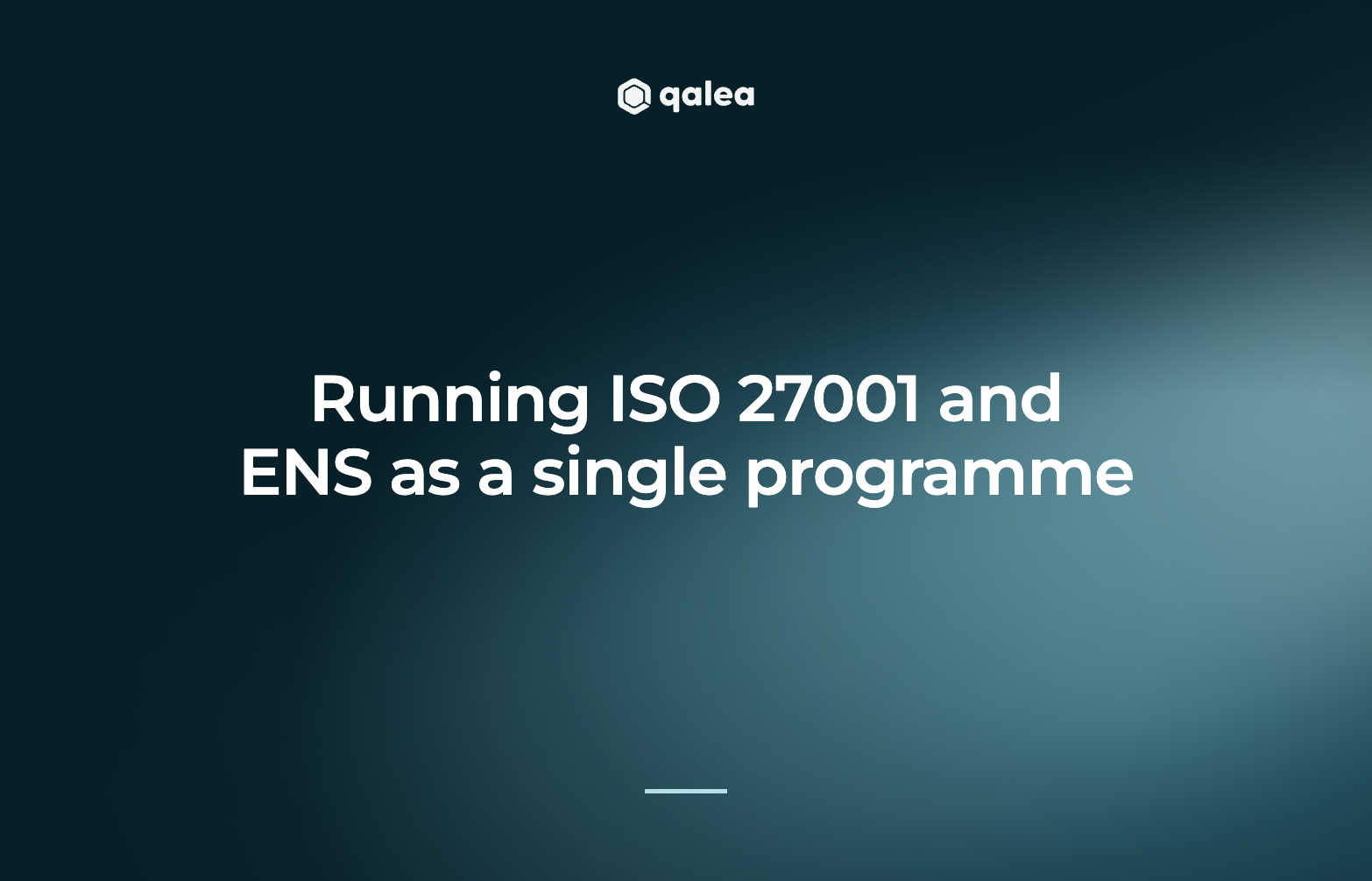 Running ISO 27001 and ENS as a single programme