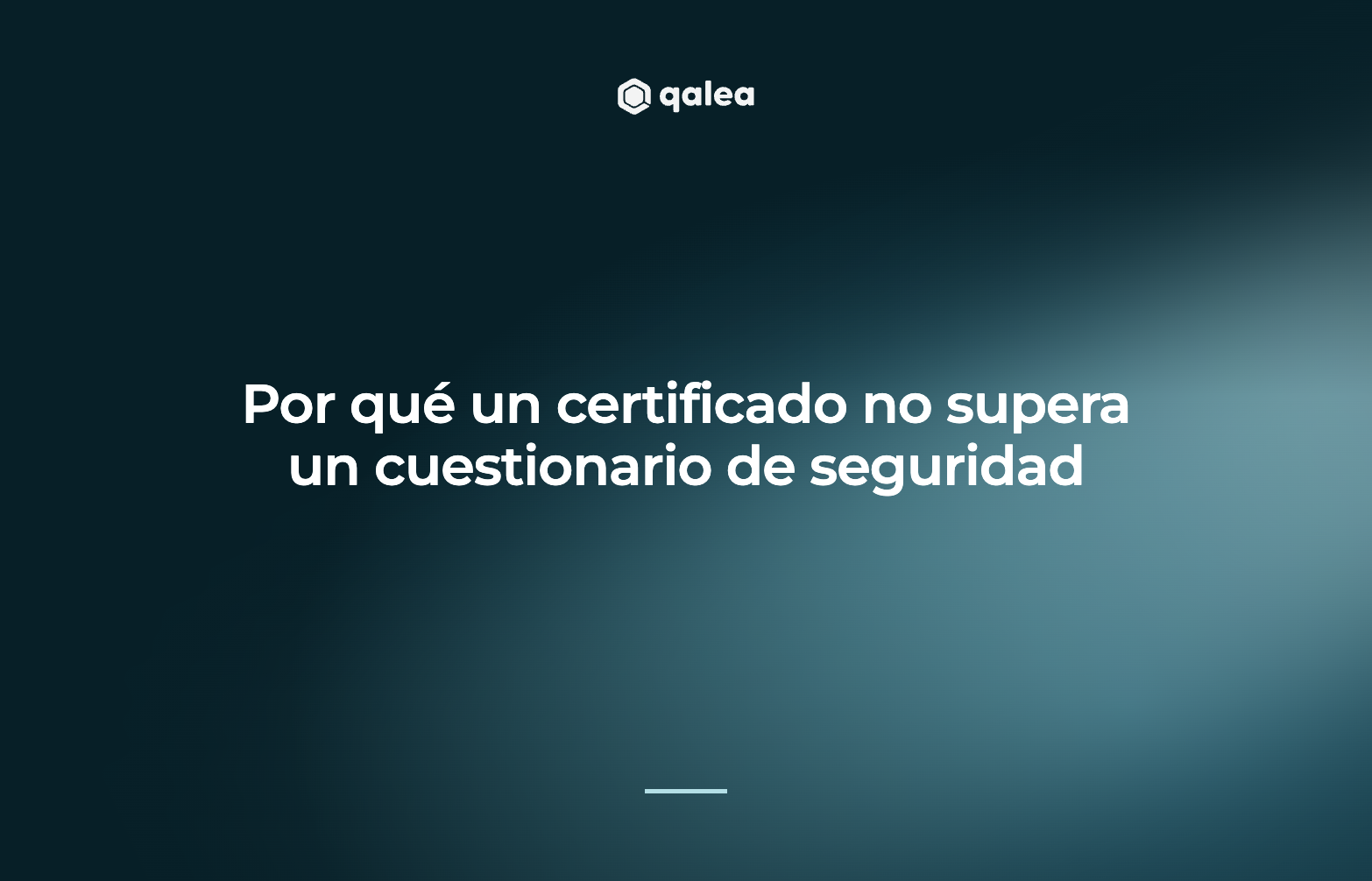 Por qué un certificado no supera un cuestionario de seguridad