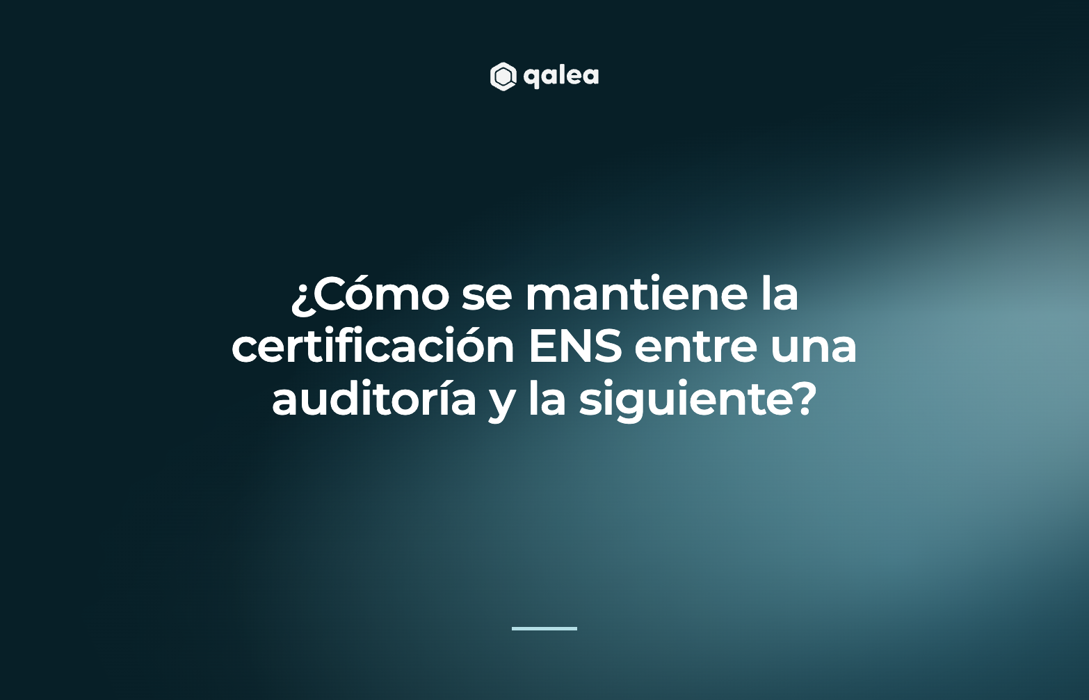 Mantener la certificación ENS entre auditorías