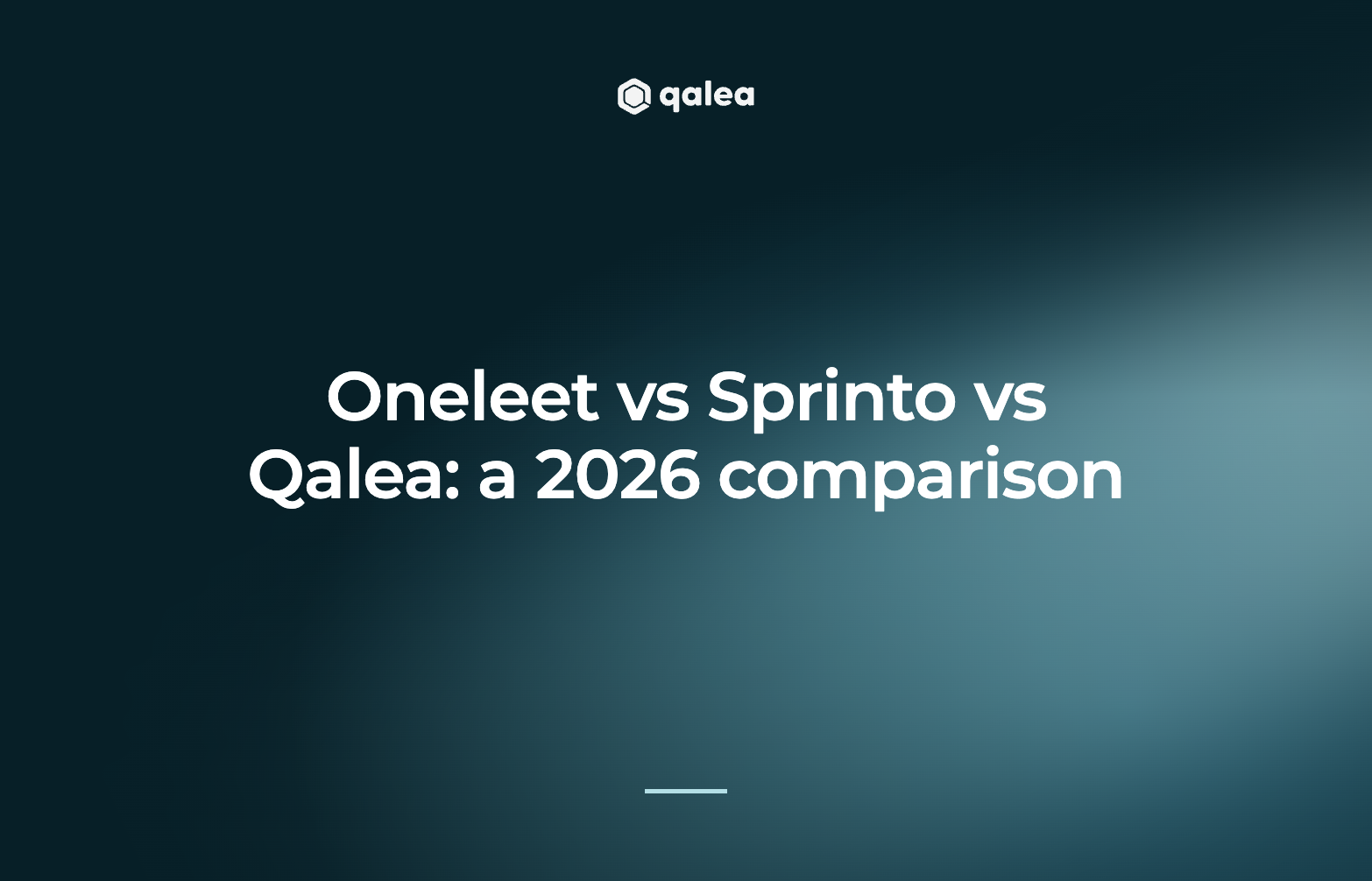 Oneleet vs Sprinto vs Qalea: a 2026 comparison