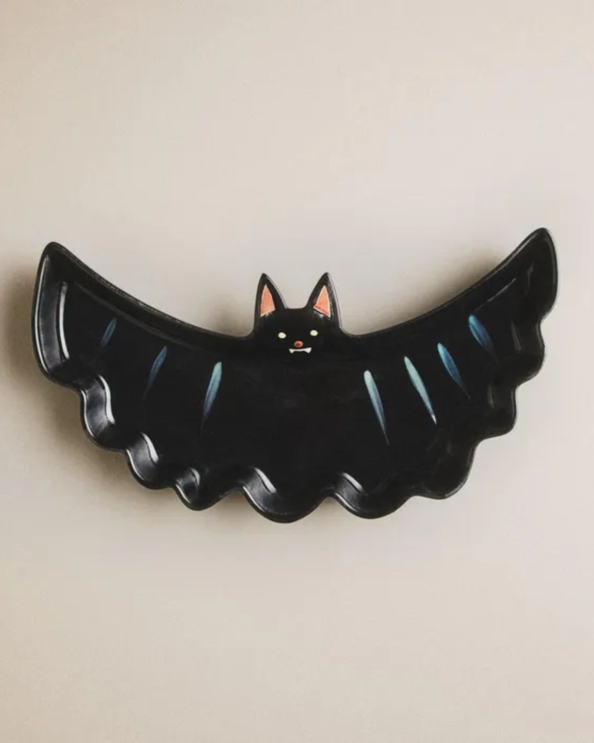 Zara Kids Halloween vleermuis aardewerk bord