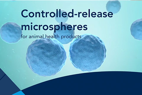 Controlled-release microspheres for animal health products