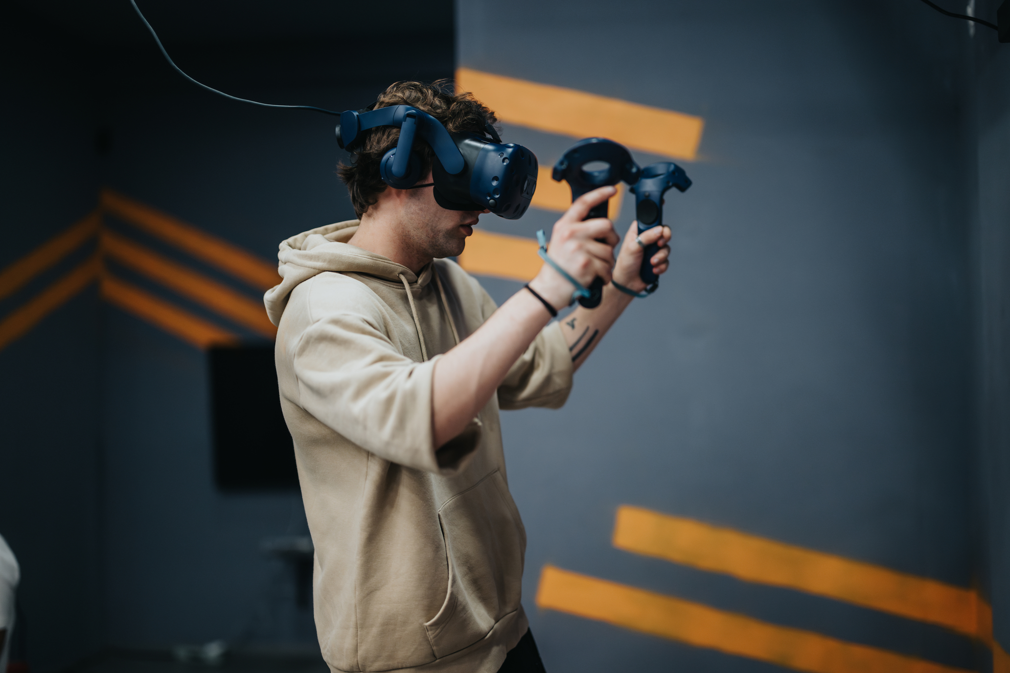 Man using a VR Headset