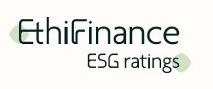 EthiFinance ESG ratings with Award: Platinum Medal and a score of 84 out of 100 displayed with a green circular progress graphic.