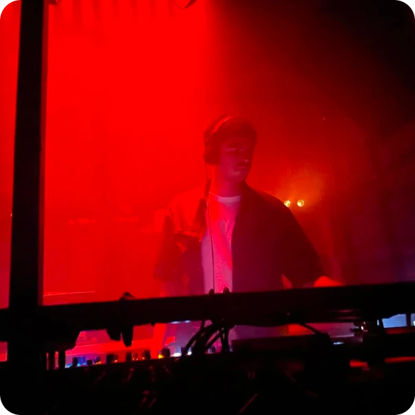 A DJ performing on stage