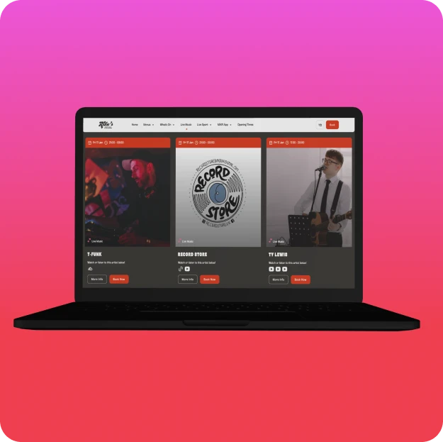 Laptop showing 51 website