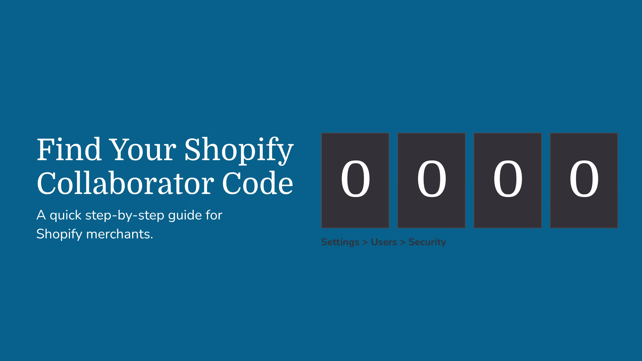 How to Find Your Shopify Collaborator Code