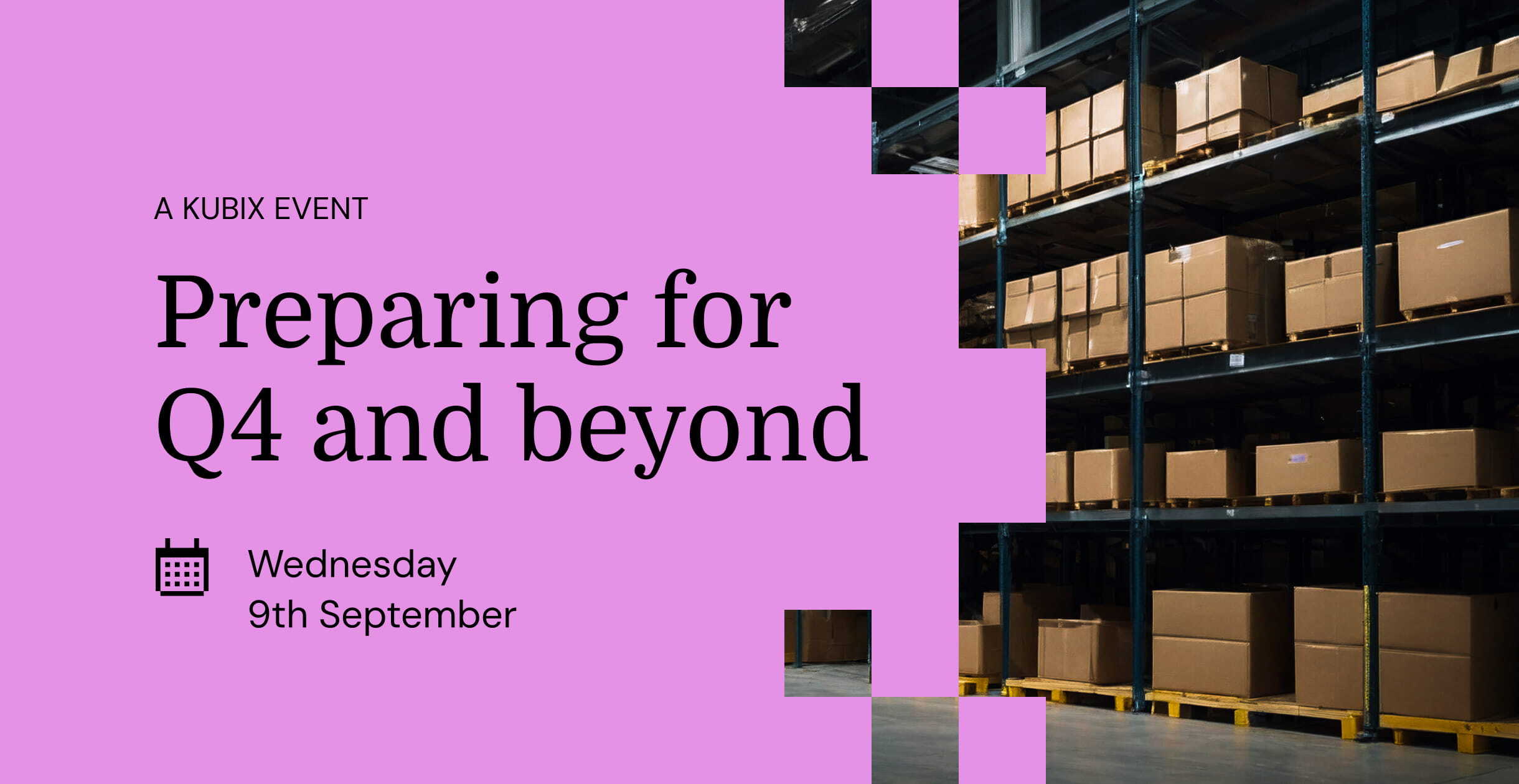 Preparing for Q4 and beyond eCommerce event