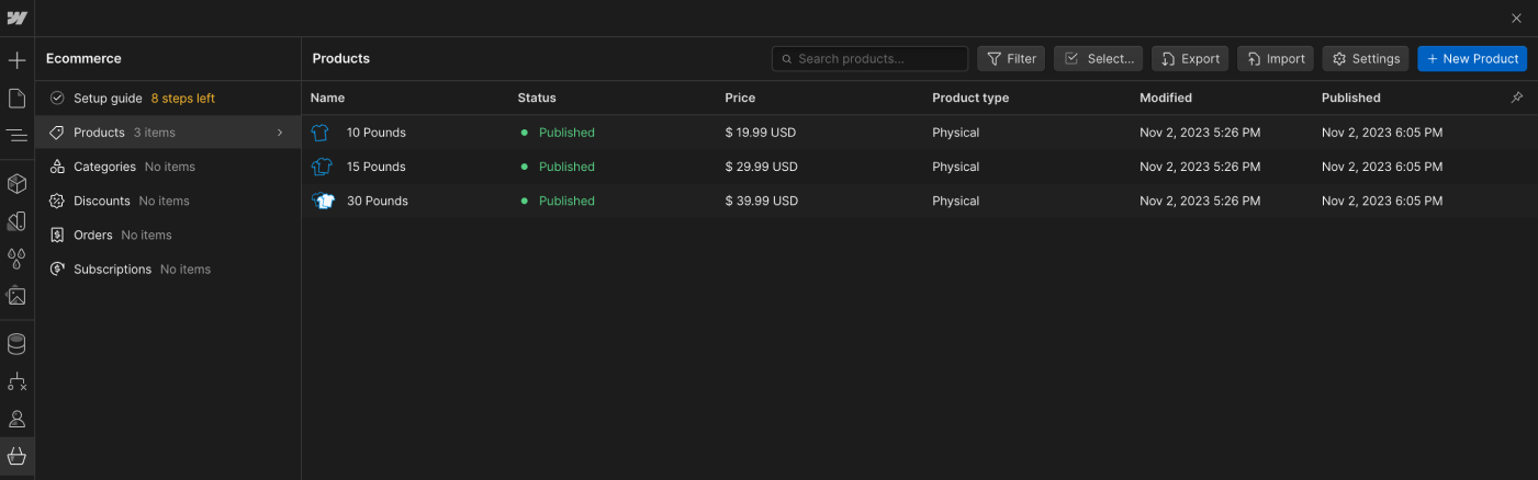 Ecommerce Collection 