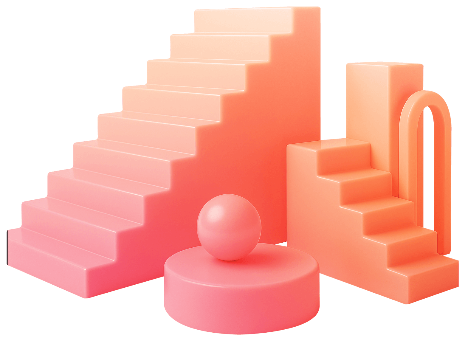 3D Abstract Geometric Shapes Digigrowth Webflow Template | BRIX Template