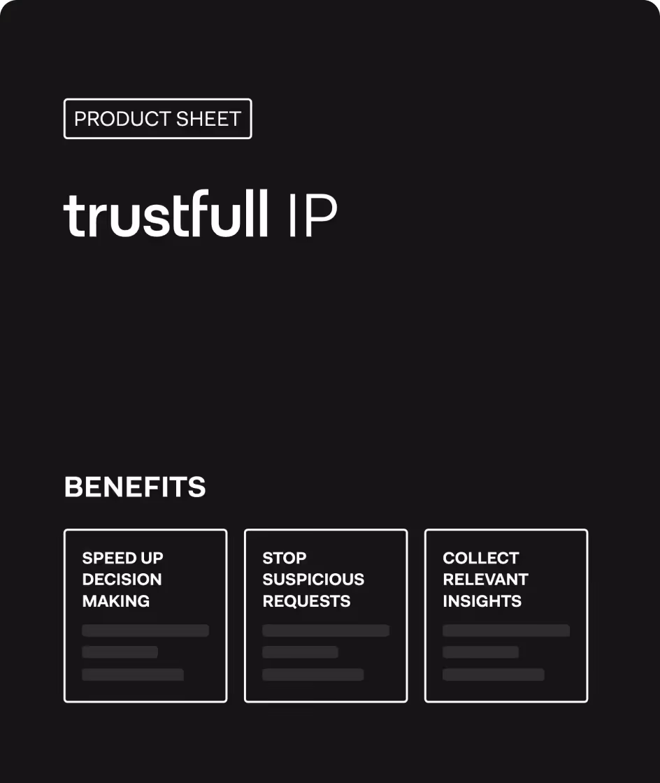 Trustfull IP product sheet