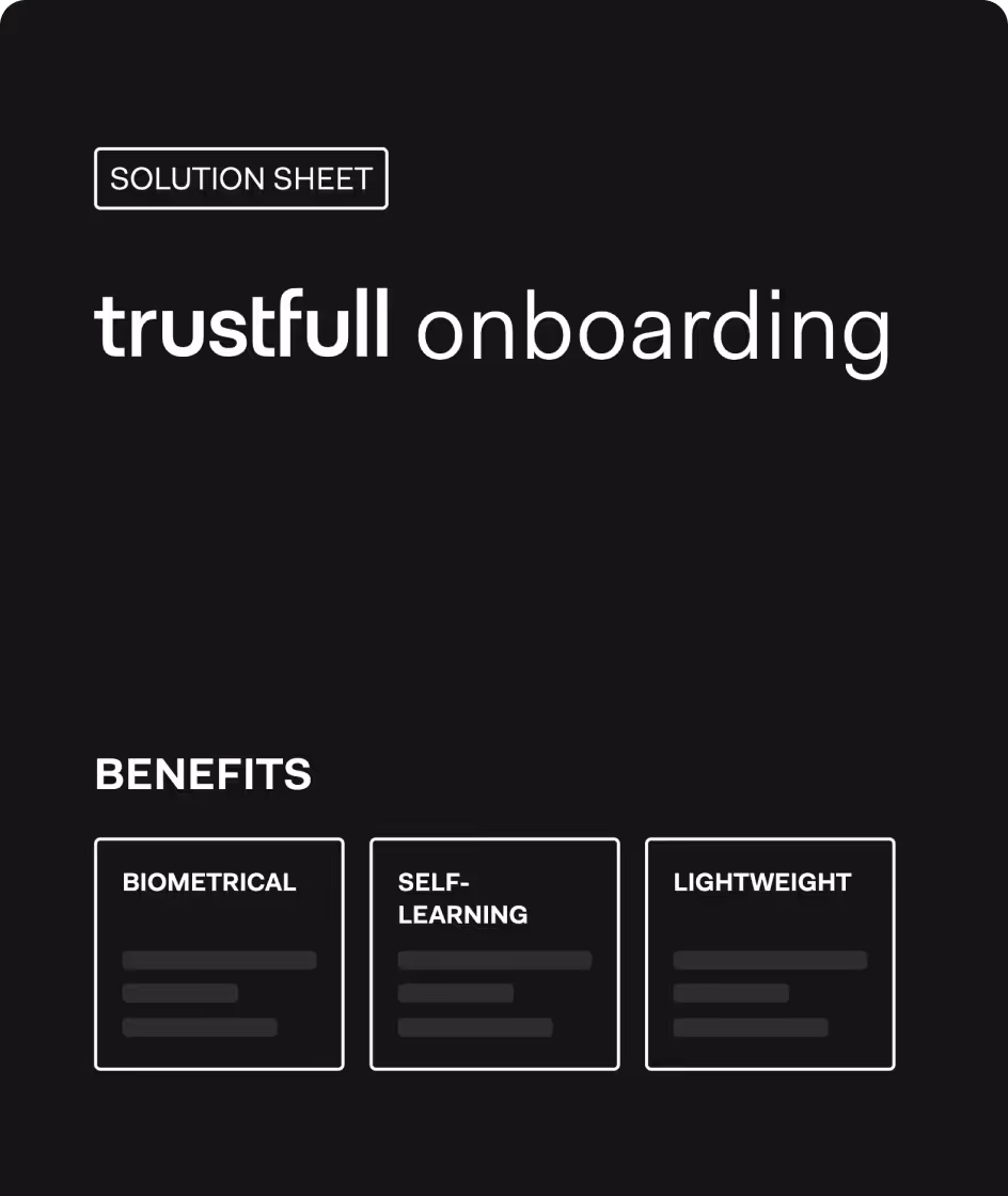 Trustfull Onboarding solution sheet